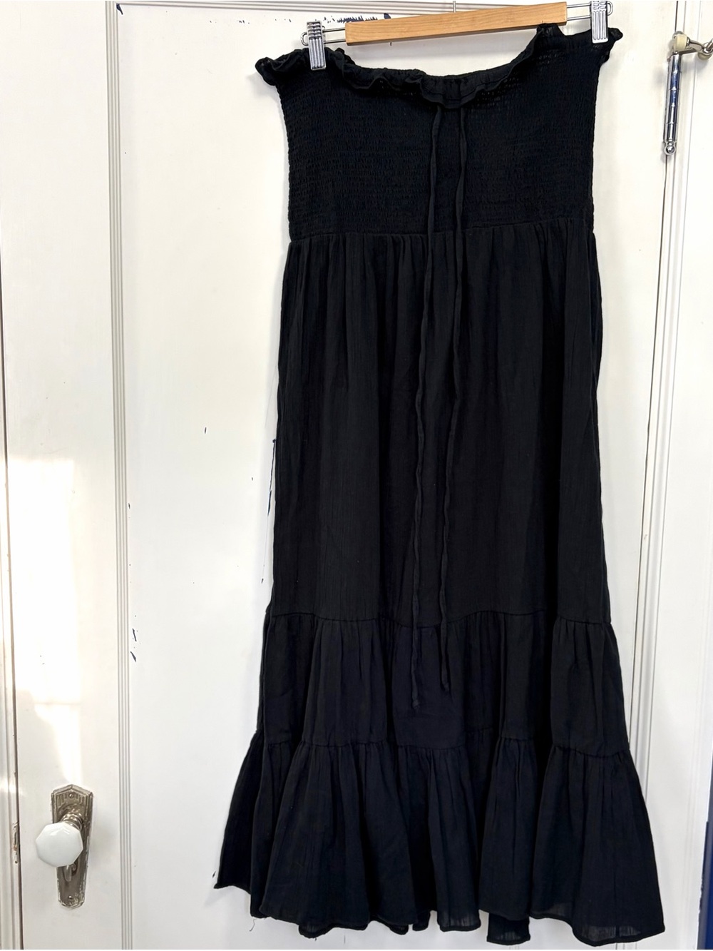 SAND N SUN BLACK SMOCKED SUNDRESS SIZE 1X